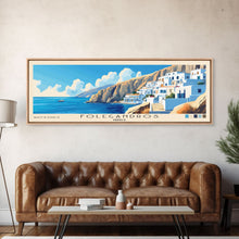 Carregar imagem no visualizador da galeria, Folegandros, Greece Panoramic Print, Vacation Gift, Greece Wall Art, Vacation Wall Art, Vacatation Memories, Beach Decor, Beach Or Lakehouse Art