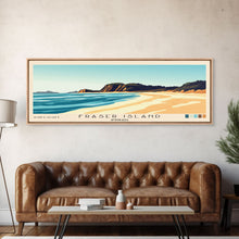 Carregar imagem no visualizador da galeria, Fraser Island, Australia Panoramic Print, Vacation Gift, Australia Wall Art, Vacation Wall Art, Vacatation Memories, Beach Decor, Beach Or Lakehouse Art