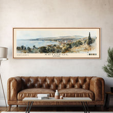 Load image into Gallery viewer, Ahtopol, Bulgaria Watercolor Beach Print, Vacation Gift, Bulgaria Wall Art, Beach Painting, Beach Decor, Beach Painting