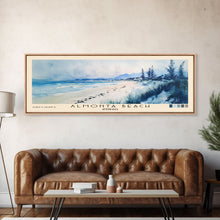 Load image into Gallery viewer, Almonta Beach, Australia Watercolor Beach Print, Vacation Gift, Australia Wall Art, Framed Canvas Print, Framed Beach Painting