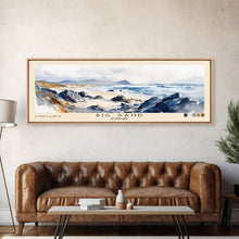 Load image into Gallery viewer, Big Sand, Scotland Watercolor Beach Print, Vacation Gift, Scotland Wall Art, Beach Painting, Beach Decor, Beach Painting