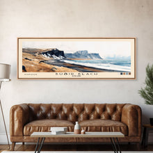 Load image into Gallery viewer, Búðir Beach, Iceland Watercolor Beach Print, Vacation Gift, Iceland Wall Art, Beach Painting, Beach Decor, Beach Painting