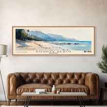 Load image into Gallery viewer, Bounty Beach, Philippines Watercolor Beach Print, Vacation Gift, Philippines Wall Art, Framed Canvas Print, Framed Beach Painting