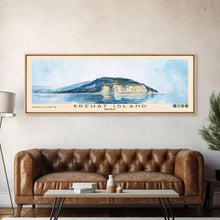 Load image into Gallery viewer, Bréhat Island, France Watercolor Beach Print, Vacation Gift, France Wall Art, Beach Painting, Beach Decor, Beach Painting