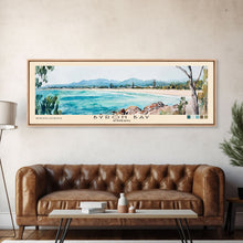 Load image into Gallery viewer, Byron Bay, Australia Watercolor Beach Print, Vacation Gift, Australia Wall Art, Beach Painting, Beach Decor, Beach Painting
