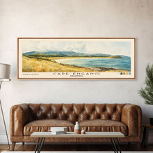 Load image into Gallery viewer, Cape Engano, Philippines Watercolor Beach Print, Vacation Gift, Philippines Wall Art, Beach Painting, Beach Decor, Beach Painting