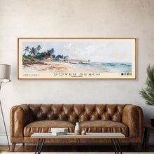 Load image into Gallery viewer, Dover Beach, Barbados Watercolor Beach Print, Vacation Gift, Barbados Wall Art, Framed Canvas Print, Framed Beach Painting