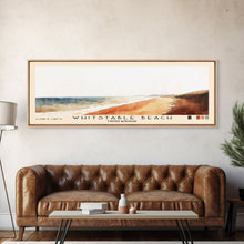 Load image into Gallery viewer, Whitstable beach, United Kingdom Watercolor Beach Print, Vacation Gift, United Kingdom Wall Art, Beach Painting, Beach Decor, Beach Painting