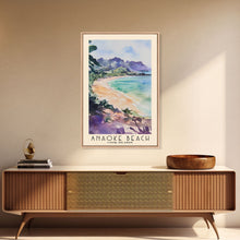Load image into Gallery viewer, Anaoke Beach, Cook Islands Watercolor Beach Print, Vacation Gift, Cook Islands Wall Art, Beach Painting, Beach Decor, Beach Painting