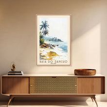 Load image into Gallery viewer, Baía do Sancho, Brazil Watercolor Beach Print, Vacation Gift, Brazil Wall Art, Beach Painting, Beach Decor, Beach Painting