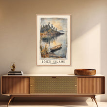 Load image into Gallery viewer, Brier Island, Canada Watercolor Beach Print, Vacation Gift, Canada Wall Art, Framed Canvas Print, Framed Beach Painting