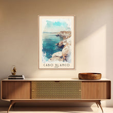 Load image into Gallery viewer, Cabo Blanco, Peru Watercolor Beach Print, Vacation Gift, Peru Wall Art, Beach Painting, Beach Decor, Beach Painting