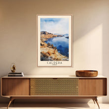 Load image into Gallery viewer, Caldera, Chile Watercolor Print, Vacation Gift, Chile Wall Art, Beach Painting, Beach Decor, Large Wall Art, Wood Frame Art