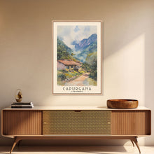 Carregar imagem no visualizador da galeria, Capurgana, Colombia Watercolor Beach Print, Vacation Gift, Colombia Wall Art, Framed Canvas Print, Framed Beach Painting