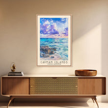 Load image into Gallery viewer, Cayman Islands, United Kingdom Watercolor Beach Print, Vacation Gift, United Kingdom Wall Art, Beach Painting, Beach Decor, Beach Painting