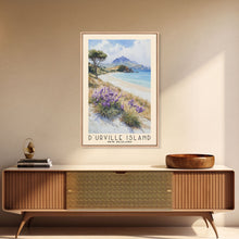 Load image into Gallery viewer, D’Urville Island, New Zealand Watercolor Beach Print, Vacation Gift, New Zealand Wall Art, Framed Canvas Print, Framed Beach Painting