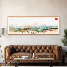 Carregar imagem no visualizador da galeria, Agualva Portugal Wall Art, Panoramic Travel Poster, Panoramic Framed Canvas Print, City Wall Art, Wall Hanging Home Decor, Travel Art