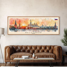 Load image into Gallery viewer, Belgorod Russia Travel Art, City Art, Framed Canvas Print or Metal Wall Art, Europe Travel Poster, Panoramic Wall Art, Extra Wide Wall Art