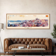Carregar imagem no visualizador da galeria, Gijón Spain Travel Print Wall Art, Panoramic City Art, Travel Art, Wall Decor, Vacation Gift, Framed Canvas Print Or Metal Art