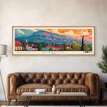 Carregar imagem no visualizador da galeria, Albacete Spain Travel Print Wall Art, Panoramic City Art, Travel Art, Wall Decor, Vacation Gift, Framed Canvas Print Or Metal Art