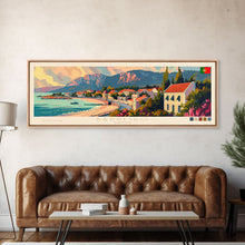 Load image into Gallery viewer, Barreiro Portugal Travel Print Wall Art, Panoramic City Art, Travel Art, Wall Decor, Vacation Gift, Framed Canvas Print Or Metal Art