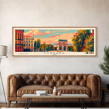 Carregar imagem no visualizador da galeria, Ferrara Italy Travel Art, City Art, Framed Canvas Print or Metal Wall Art, Europe Travel Poster, Panoramic Wall Art, Extra Wide Wall Art