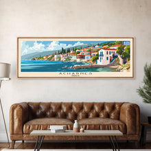 Carregar imagem no visualizador da galeria, Acharnes Greece Travel Print Wall Art, Panoramic City Art, Travel Art, Wall Decor, Vacation Gift, Framed Canvas Print Or Metal Art