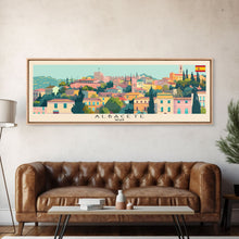 Carregar imagem no visualizador da galeria, Albacete Spain Travel Print Wall Art, Panoramic City Art, Travel Art, Wall Decor, Vacation Gift, Framed Canvas Print Or Metal Art