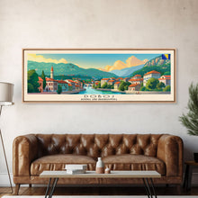 Load image into Gallery viewer, Doboj Bosnia Travel Print Wall Art, Panoramic City Art, Travel Art, Wall Decor, Vacation Gift, Framed Canvas Print Or Metal Art