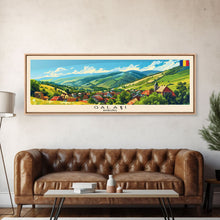 Carregar imagem no visualizador da galeria, Galati Romania Travel Art, City Art, Framed Canvas Print or Metal Wall Art, Europe Travel Poster, Panoramic Wall Art, Extra Wide Wall Art