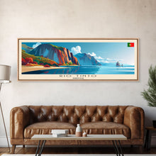 Load image into Gallery viewer, Rio Tinto Panoramic Travel Poster, Framed Canvas Print or Metal Wall Art, Travel Art, Home Decor, Panoramic Painting, Midcentury Art