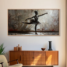 Load image into Gallery viewer, Ghostly Ballerina Framed Canvas Print, Halloween Decor, Spooky Vibes Wall Art