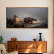Carregar imagem no visualizador da galeria, Abandoned Rustic, Western theme canvas art, ghost town canvas print, wild west saloon art, man cave wall art, living room art, Cowboys