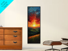 Carregar imagem no visualizador da galeria, Calm Forest Pond Koi Fish Tranquil Living Room Art Framed Canvas Print Tall Art Japanese Style Art
