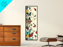 Load image into Gallery viewer, Traditional Sumo Wrestlers Japanese Art Tall Skinny Framed Canvas Print - Ukiyo-e Wall Art