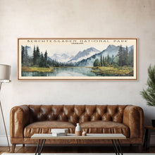 Load image into Gallery viewer, Berchtesgaden National Park COUNTRY Travel Poster Print, Framed Canvas Print, COUNTRY Travel Art, Wood Framed Art, Wall Hanging, Home Decor