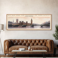 Load image into Gallery viewer, Big Ben and the Houses of Parliament Wall Art Travel Poster Print, Gift For Travel Lover, Vacation Gift, COUNTRY Wall Art, Home Decor, Original Art