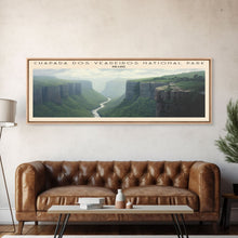 Carregar imagem no visualizador da galeria, Chapada dos Veadeiros National Park COUNTRY | Framed Travel Poster Canvas Print | Trendy Wall Art | Watercolor Painting | Living Room Art | Unique Art