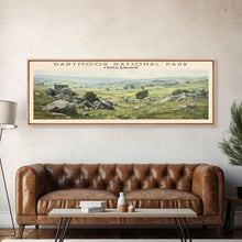 Load image into Gallery viewer, Dartmoor National Park COUNTRY Travel Poster Print, Framed Canvas Print, COUNTRY Travel Art, Wood Framed Art, Wall Hanging, Home Decor