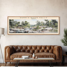 Load image into Gallery viewer, Dunn's River Falls Travel Print Wall Art, Travel Poster Print, Retro Style COUNTRY Home Decor, Wall Hanging, Travel Gift Idea, Unique Metal Art