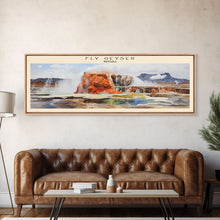 Carregar imagem no visualizador da galeria, Fly Geyser Travel Poster Print, Framed Canvas Print, COUNTRY Travel Art, Wood Framed Art, Wall Hanging, Home Decor