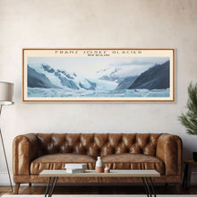 Carregar imagem no visualizador da galeria, Franz Josef Glacier COUNTRY Travel Poster Print, Framed Canvas Print, COUNTRY Travel Art, Wood Framed Art, Wall Hanging, Home Decor