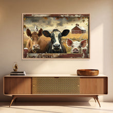 Carregar imagem no visualizador da galeria, Cute Farmhouse Animal Print, Window Art, Wall Art, Home Decor, Wall Decor, Cute Farmhouse Kitsch Living Room Art