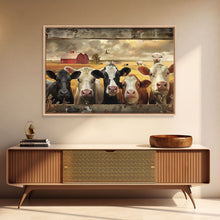 Load image into Gallery viewer, Cows and Sheep on the Farm | Framed Wall Art | Kitchen Decor | Minimalist Living Room Art | Country Art | Farmhouse Above Sofa Wall Art