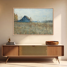 Load image into Gallery viewer, Beautiful Folk Art Canvas, Primitive / Rustic Wall Art, Old Barn Original Art Painting, Kitchen Or Living Room Rustic Decor