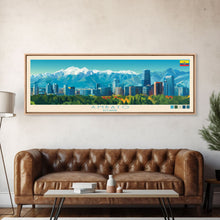 Load image into Gallery viewer, Ambato, Ecuador Panoramic Travel Poster Canvas Print, Ambato, Ecuador Painting, Ecuador Art, Ambato Travel Art, Guest Room Painting