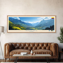 Cargar imagen en el visor de la galería, Armenia, Colombia Panoramic Travel Poster Canvas Print, Armenia, Colombia Painting, Colombia Art, Armenia Panoramic Travel Art, Travel Painting