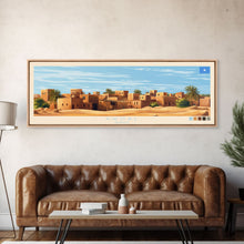 Carregar imagem no visualizador da galeria, Awdal, Somalia Panoramic Travel Poster Canvas Print, Awdal, Somalia Painting, Somalia Art, Awdal Panoramic Travel Art, Travel Painting