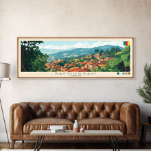 Carregar imagem no visualizador da galeria, Bafoussam, Cameroon Travel Poster Panoramic Canvas Print, Bafoussam, Cameroon Painting, Cameroon Art, Bafoussam Travel Art, Guest Room Painting