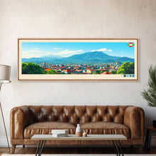 Carregar imagem no visualizador da galeria, Bujumbura, Burundi Panoramic Travel Poster Canvas Print, Bujumbura, Burundi Painting, Burundi Art, Bujumbura Travel Art, Guest Room Painting